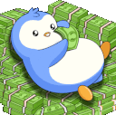 MoneyRainPengu emote for Discord