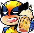 WolverineBeer emote for Discord