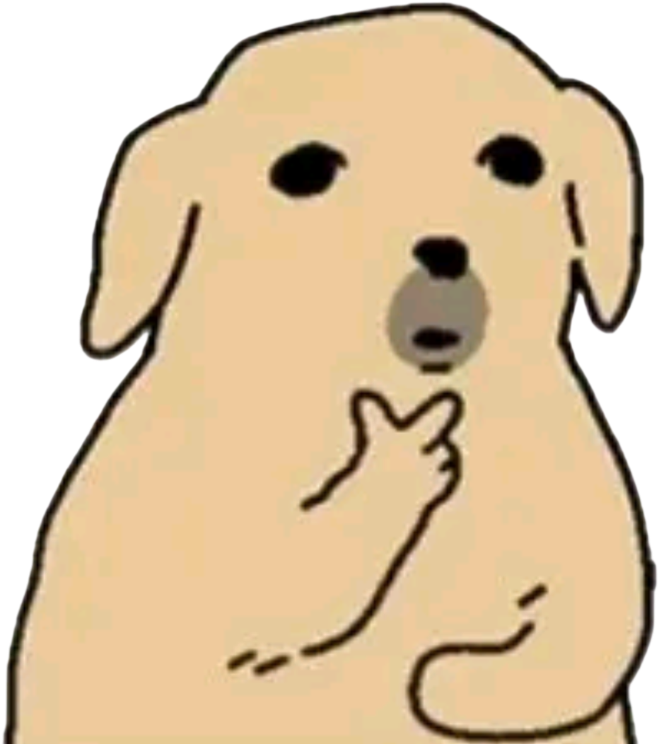 doggyThink emote for Discord