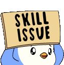 PenguSkillIssue emote for Discord