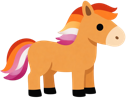 lesbianpridehorse emote for Discord
