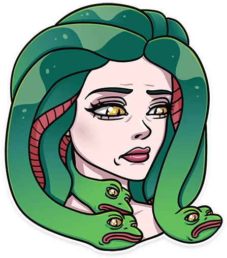 medusa_sad emote for Discord