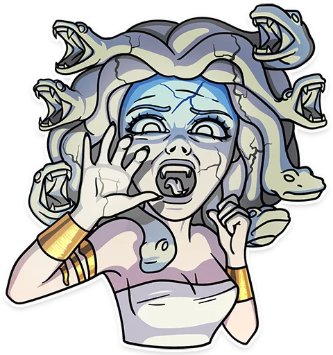 medusa_turned_stone emote for Discord