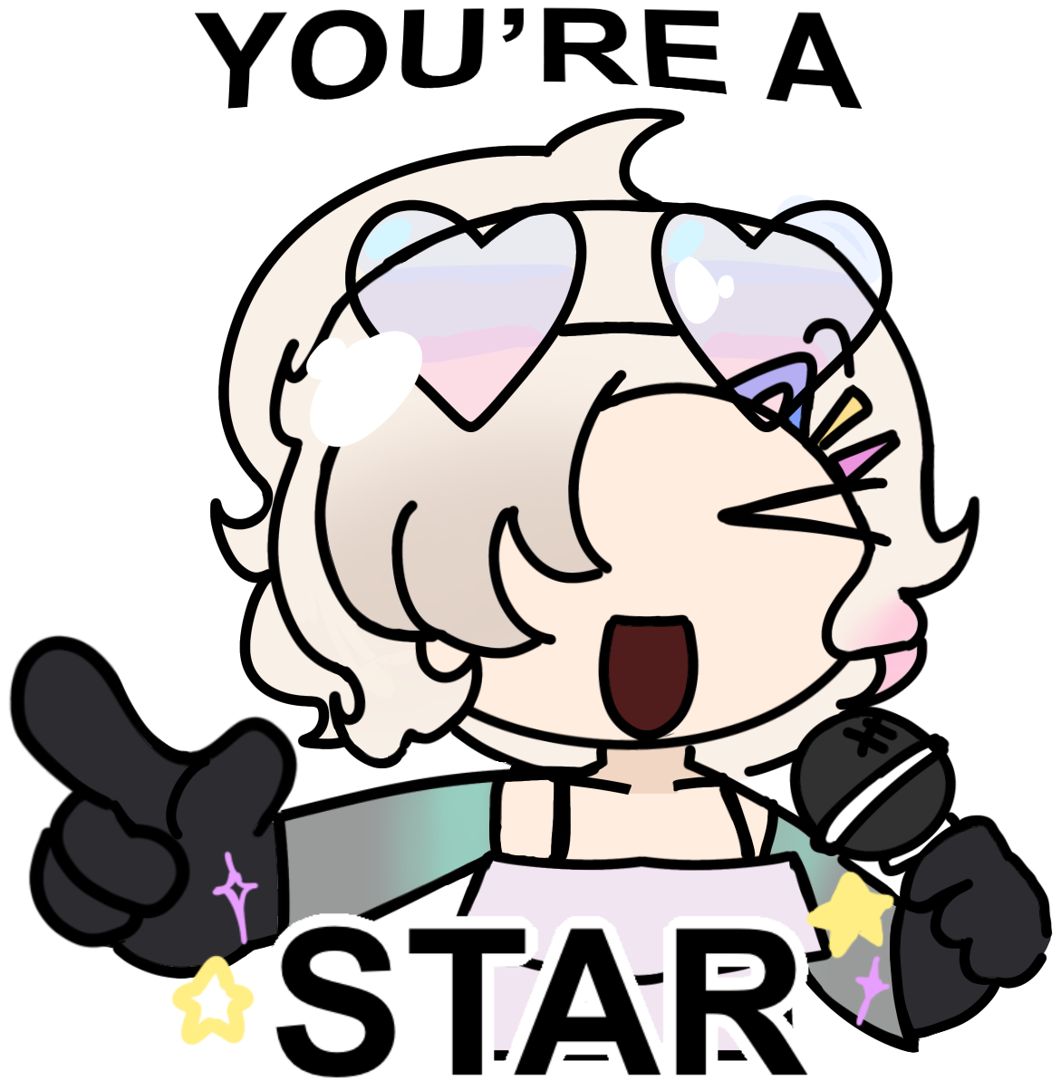 Haku_star emote for Discord