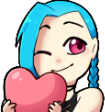 JinxHeart emote for Discord