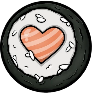 sushi_heart emote for Discord