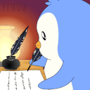 Pengu_Writing emote for Discord