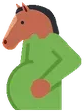 pregnant_horse emote for Discord