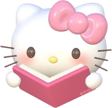 hello_kitty_reading emote for Discord