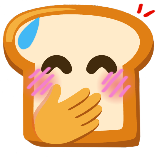 FlusteredBread emote for Discord