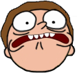 MortyScared emote for Discord