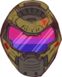 DoomGuy_Bipride emote for Discord