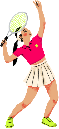 tennisgirl emote for Discord