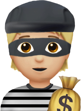 robber_closeup emote for Discord