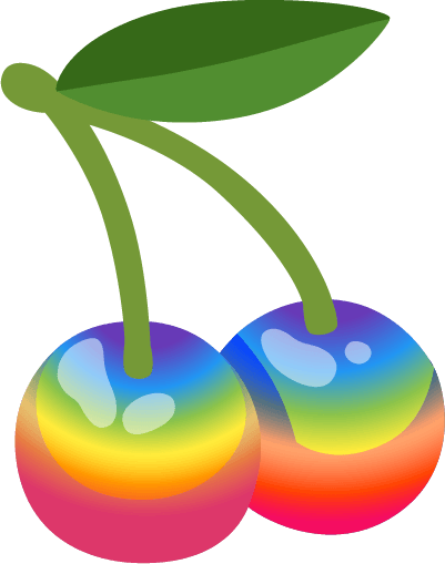 rainbowcherries emote for Discord