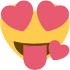 hearteyesonheart emote for Discord