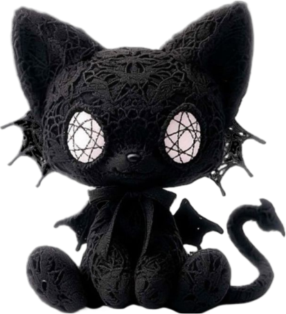 goth_plushcat emote for Discord