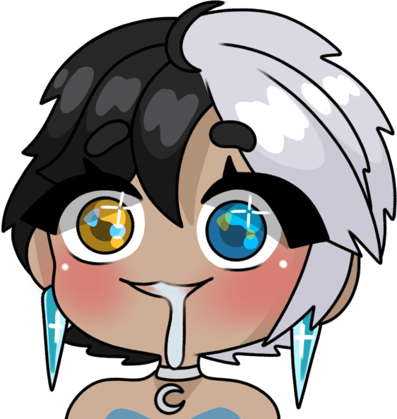 LunaSnowDrool emote for Discord