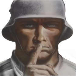 German_soldier_silence_shhh emote for Discord