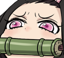 NezukoMuzzled emote for Discord