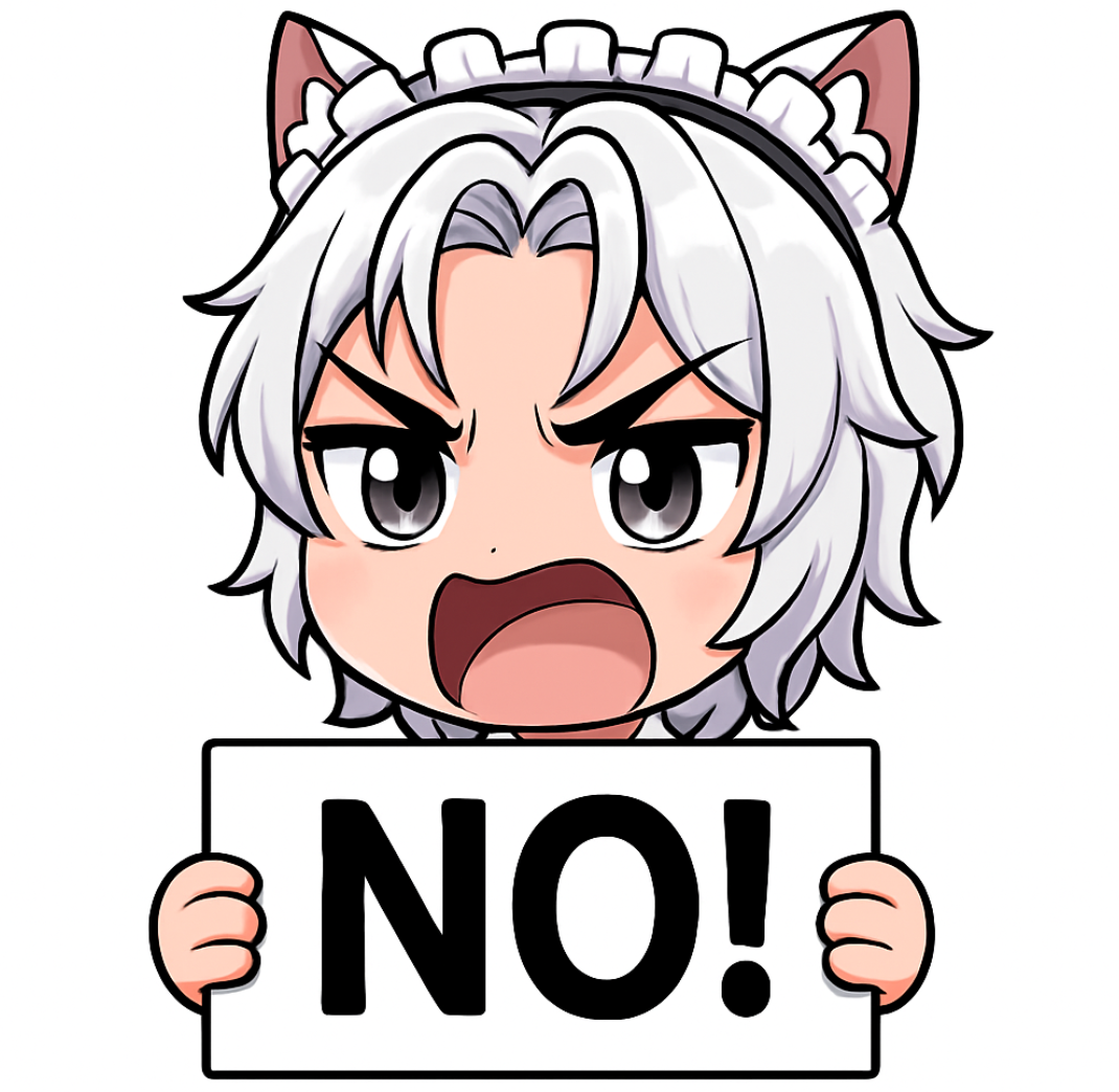 FemboiFoxxyNO emote for Discord