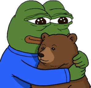 PepeBearHug emote for Discord