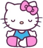 HelloKittyMeditate emote for Discord