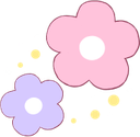 PinkAndPurpleFlowers emote for Discord