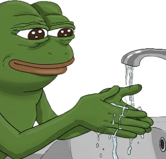 PepeWashingHands emote for Discord