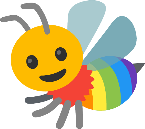 Bee_A_Rainbow emote for Discord