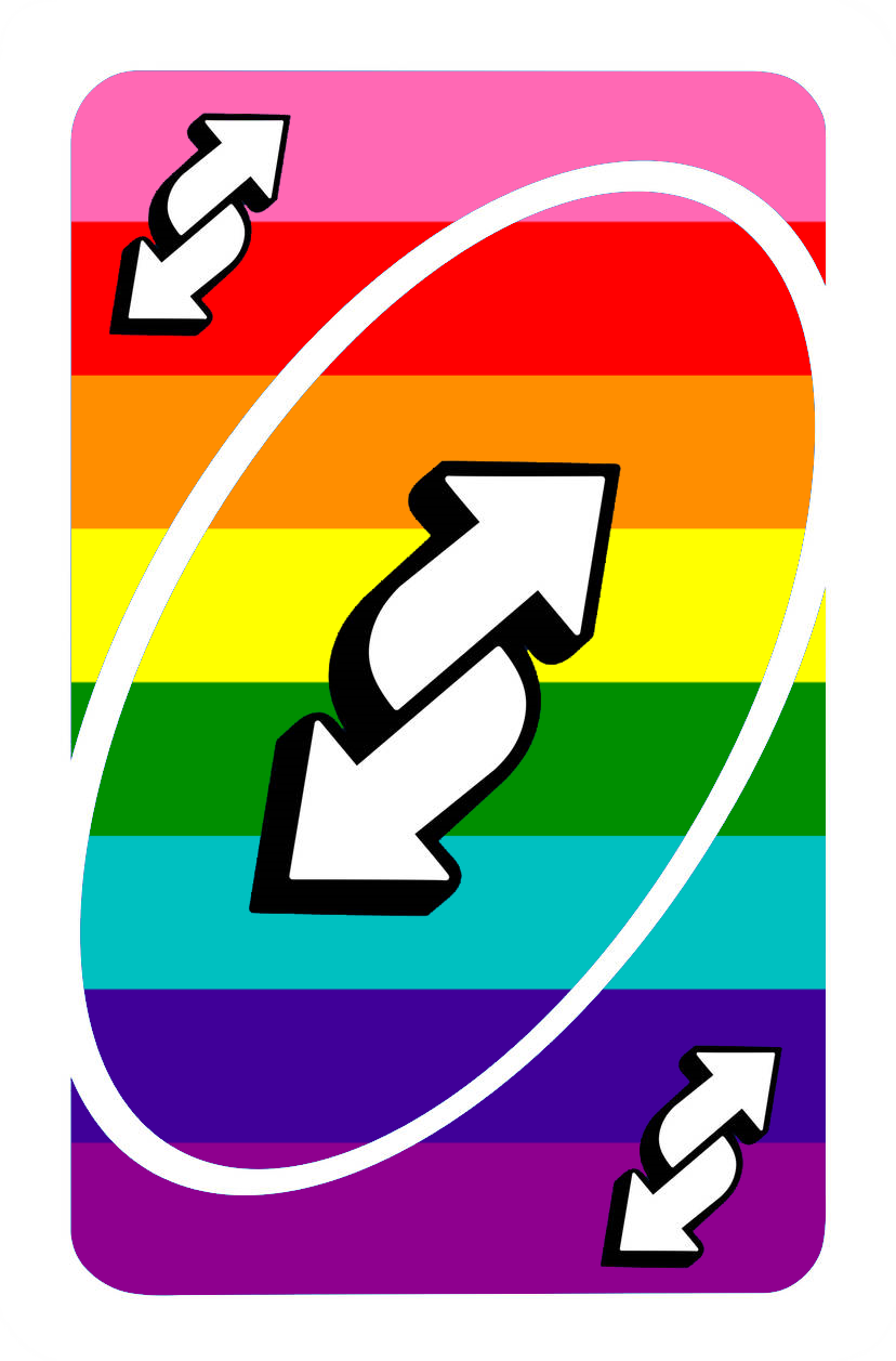 LGBT_Uno_Reverse_No_U_Gay emote for Discord