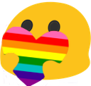 Gilbert_Baker_Rainbow_Blob emote for Discord