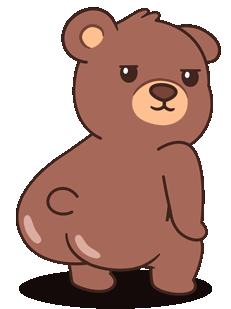 bootybearish emote for Discord