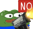 pepeshootno emote for Discord