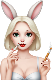 Sexy_smoking_bunny emote for Discord