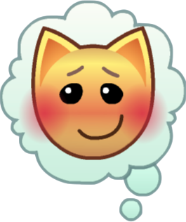 Animal_Jam_Thought_Blush emote for Discord