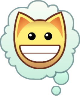 Animal_Jam_Thought_Smile emote for Discord