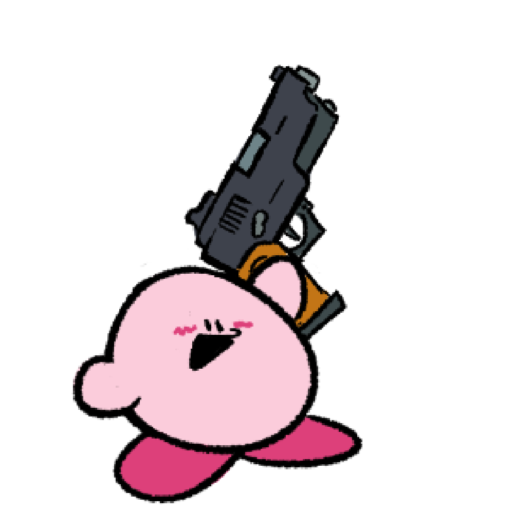 not_friendly_kirby emote for Discord
