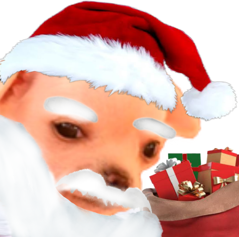 SantaDoge emote for Discord