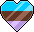 AndrosexualHeart emote for Discord