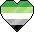 AromanticHeart emote for Discord