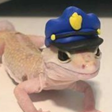 LeopardGeckoPolice emote for Discord