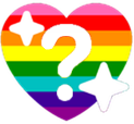 Gilbert_Baker_Questioning_Heart emote for Discord