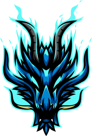 BlueFlameDragon emote for Discord