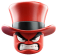 TopHatAngry emote for Discord