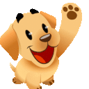 chummy_dog_wave emote for Discord