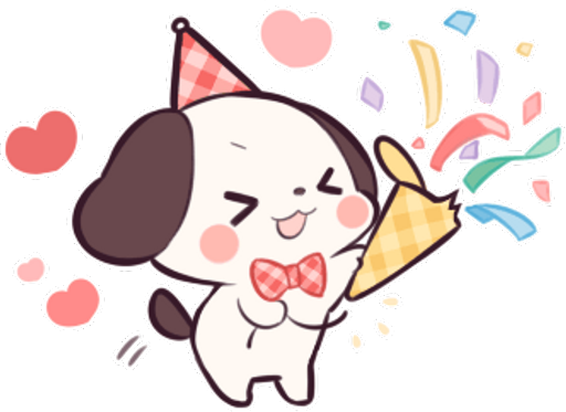 TinyPuppyConfetti emote for Discord