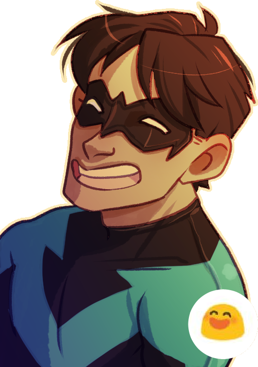NightwingGrin emote for Discord