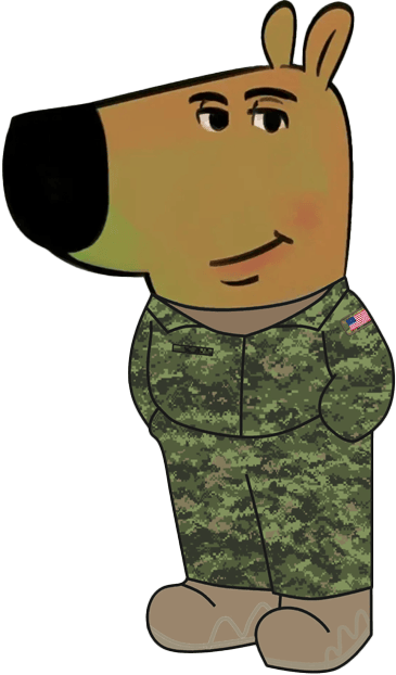 ChillGuyMilitary emote for Discord