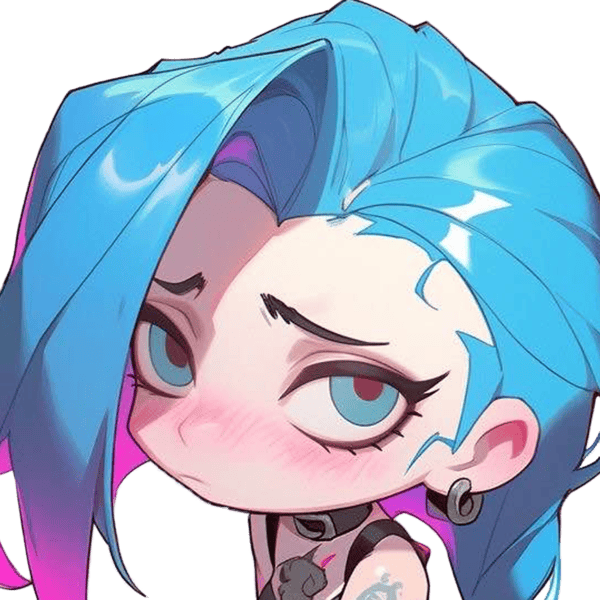 JinxSad emote for Discord